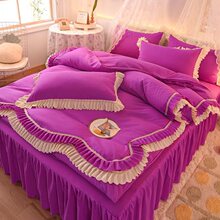 四件套床上用品新款韩版公主风床单床裙四件套单双人床婚庆四件套