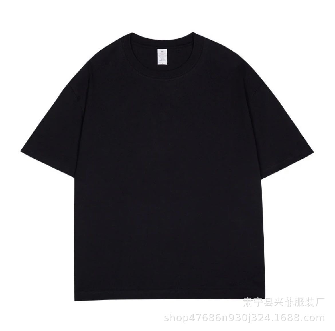 Wholesale Summer New Korean Style 180G Solid Color round Neck Men's and Women's Regular Cotton Short Sleeve T-shirt T-shirt Advertising Shirt
