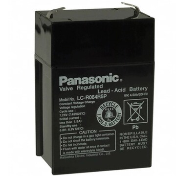 panasonic松下蓄电池lc-r064r5p 6v4.