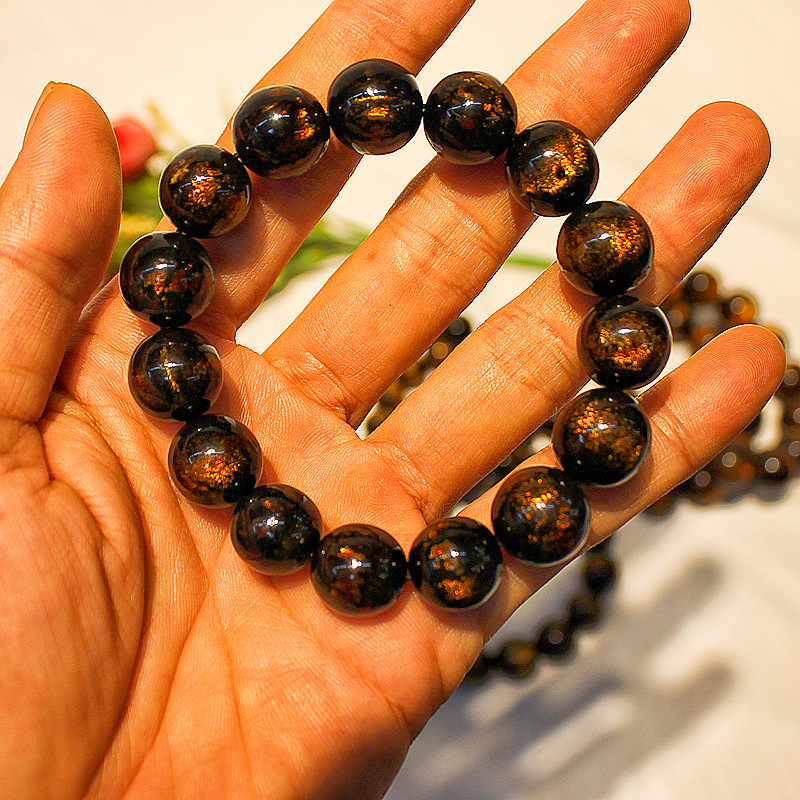 海柳项链海底铁树印尼黑色珊瑚手串黑金丝海柳民族风服饰项链批发