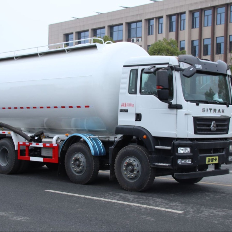 43方散装水泥运输车.重汽汕德卡下灰车.