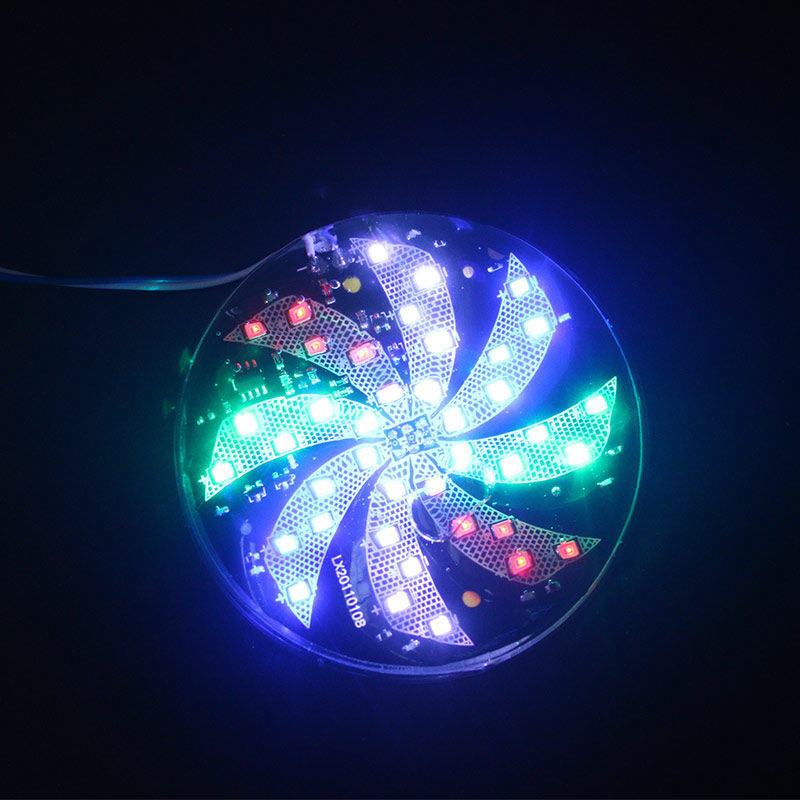 摩托车vv彩灯爆闪灯led七彩旋转灯风车灯尾灯灯