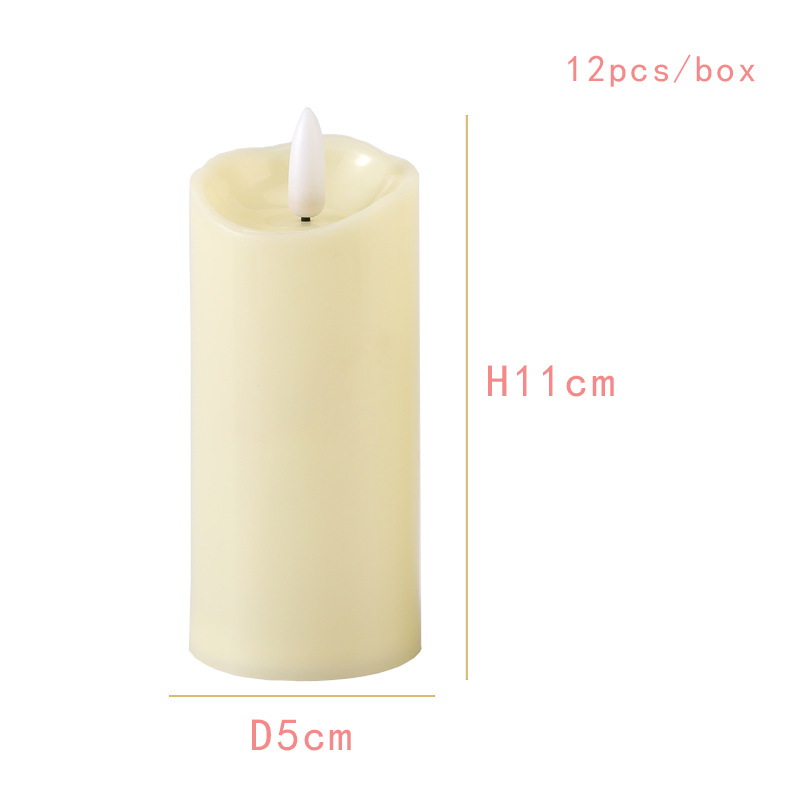 LED Electronic Candle Light Bullet Creative Plastic Candle Wedding Restaurant Lead Lighting Atmosphere Candle Wholesale