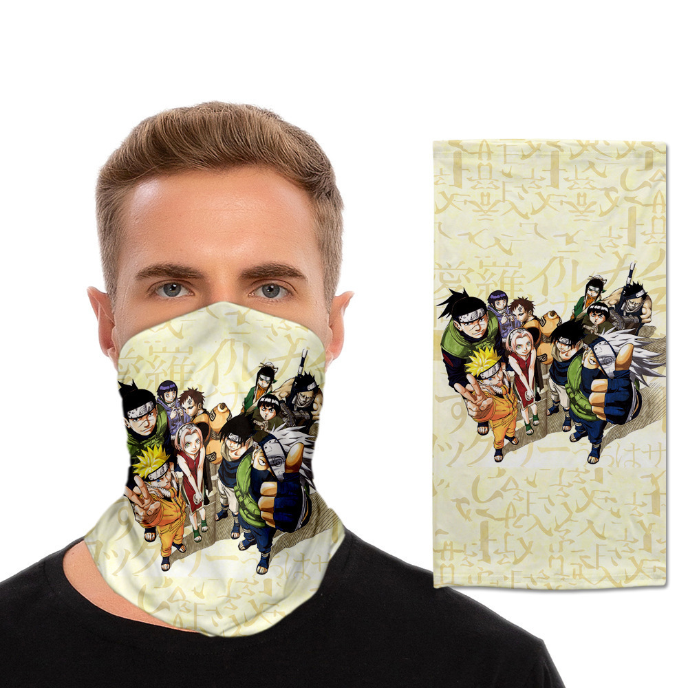 火影忍者图案印花头巾运动户外用品使用魔术头巾面罩 定制-阿里巴巴
