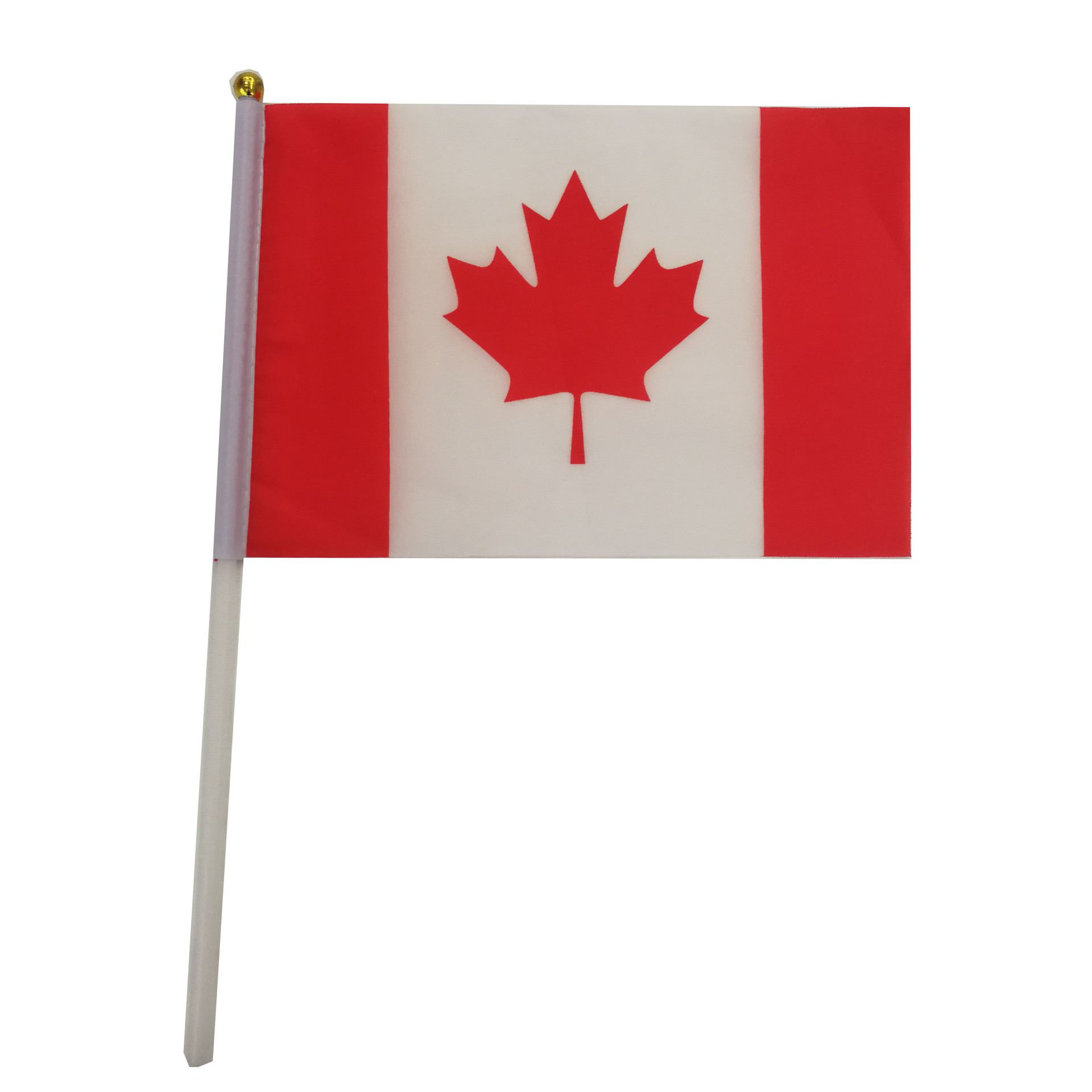 8号加拿大国旗14*21cm涤纶旗帜厂家现货canada手摇国旗批发含杆
