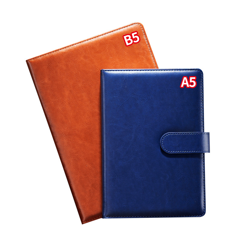 Factory in Stock A5 Business Notebook Office Stationery Simple Buckle Conference Notebook Hard-Faced Notebook Wholesale