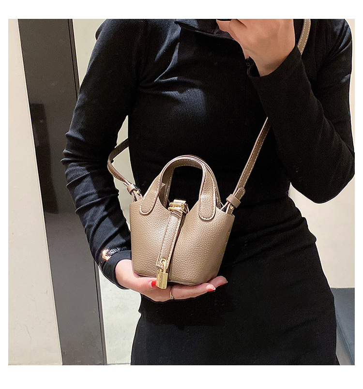 Foreign Trade Export Bucket Bags Women's Bag New Korean Mini Crossbody Niche Exquisite High Sense Portable Vegetable Basket