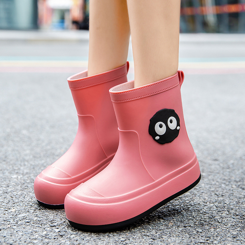 Parent-Child Cute Cartoon Children's Rain Boots Rain Boots Outer Wear Personality Waterproof Shoes Boys Girls Students Non-Slip Older Children