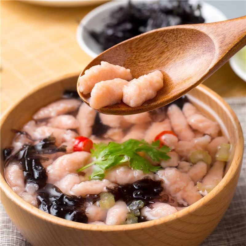 妙厨姐温州瘦肉丸500g半成品小吃肉羹速食肉片瘦肉丸代发一件批发