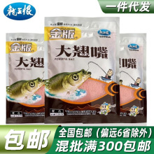 龙王恨 金版大翘嘴 翘嘴饵料 120克 鱼食 诱鱼剂100包一件