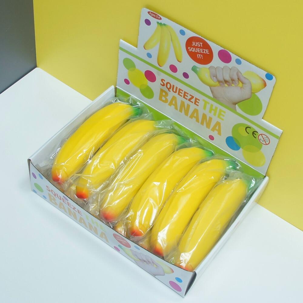 发泄捏捏乐仿真香蕉tpr软胶果水蔬菜系列解压玩具棉花胶云棉eva