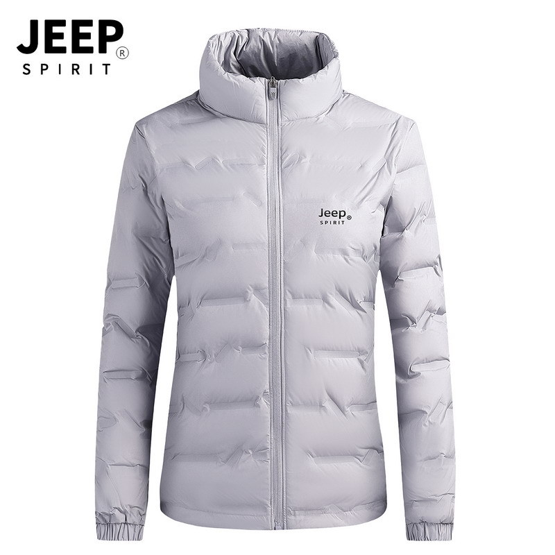 jeep spirit新款女士轻薄羽绒服弹力防风宽松大码女装羽绒服外套