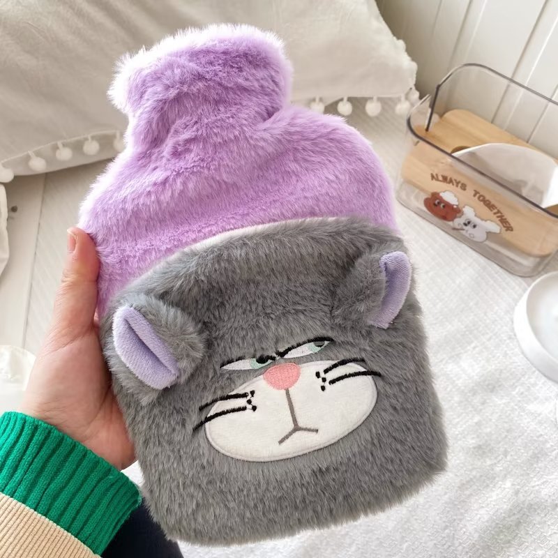 Cute Cartoon Kabi Water Injection Rubber Plush Hand Hot Water Bag Explosion-Proof Hot Compress Warm Belly Flush Hot-Water Bag