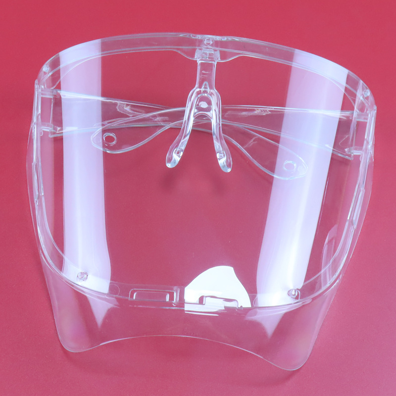 订制透明面罩pc塑料防雾防风防尘防油烟防飞溅全脸防护  防护面屏
