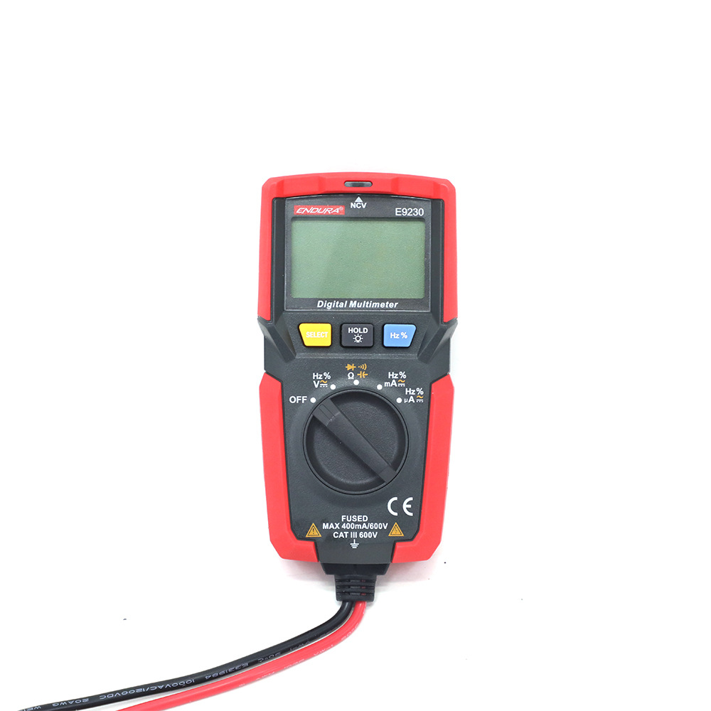 力易得自动量程便携袖珍数字万用表数显多用表电阻电容频率e923