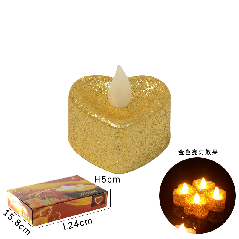 LED Luminous  Valentine's Day Wedding Decoration Electronic Light Candle