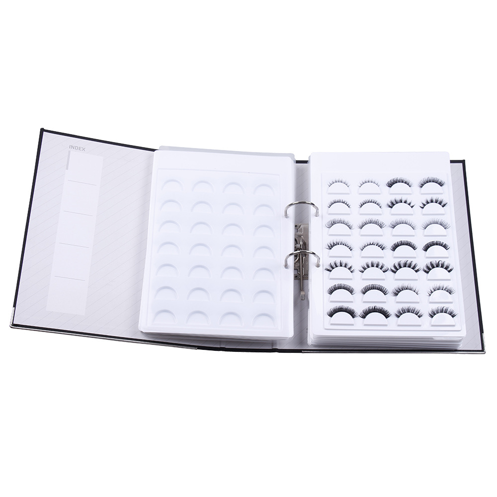140对假睫毛展示板蓬松炸款俄罗斯半眼下眼猫眼跨境爆款睫毛目录