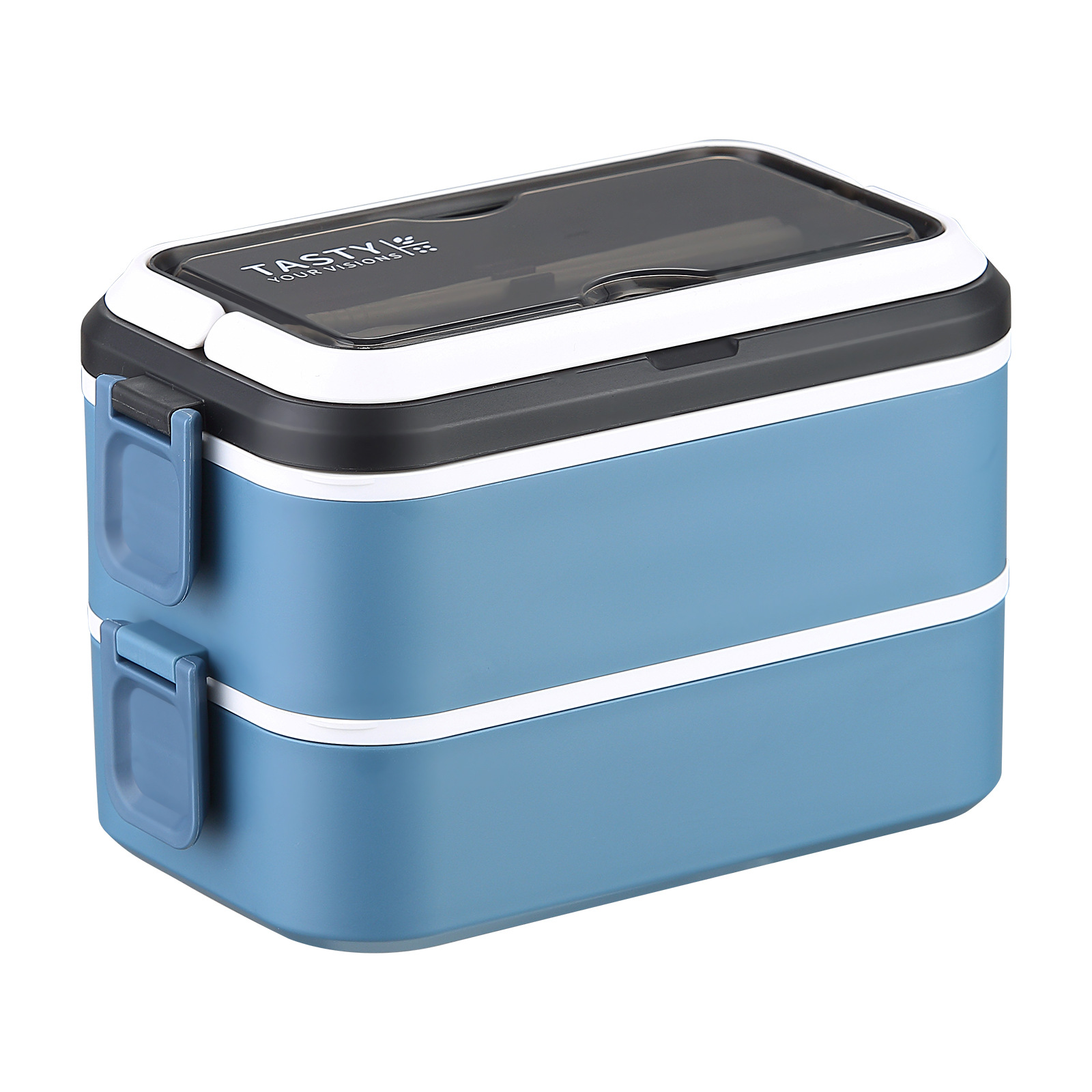 304 Stainless Steel Lunch Box Student Office Worker with Tableware Portable Water Injection Heating Fast Food Compartment Lunch Box