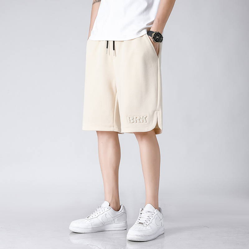 Ice Shorts Men's Summer New Fashion Loose Straight Casual Shorts All-Matching plus Size Sports Pants Men's Pants