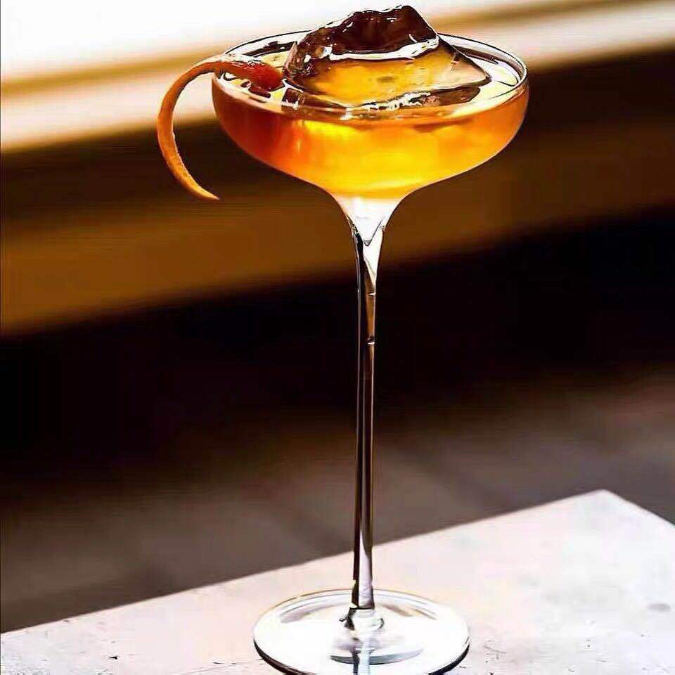 日式木村超高脚马天尼杯木村硝子鸡尾酒杯日式调酒师水晶专业酒杯
