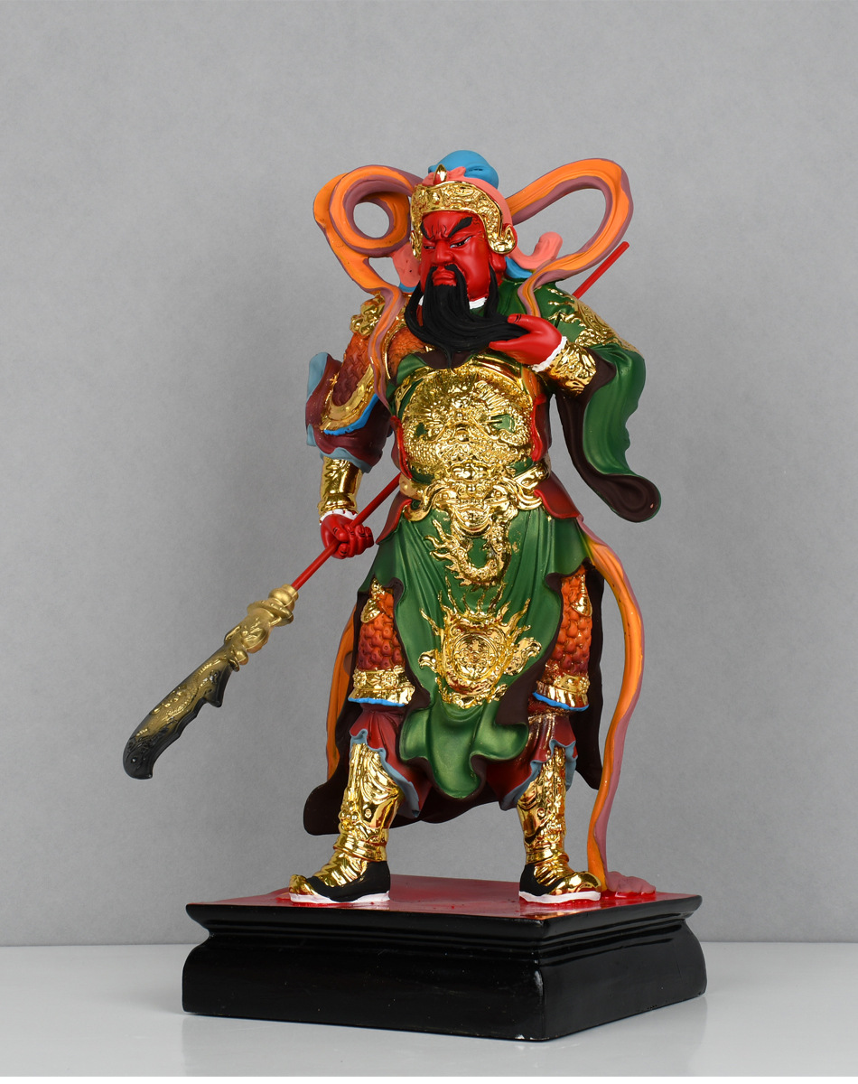 韦陀伽蓝菩萨佛像家用门神佛教大护法韦驮关公神像关羽寺庙摆件