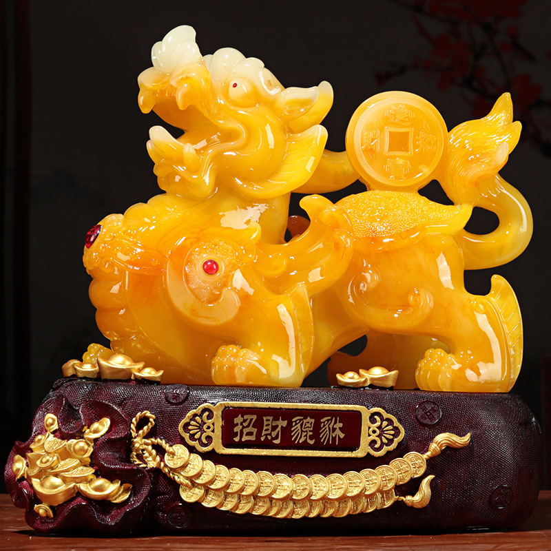 招财貔貅摆件聚财皮丘工艺品办公室桌家居客厅电视柜店铺开业礼品