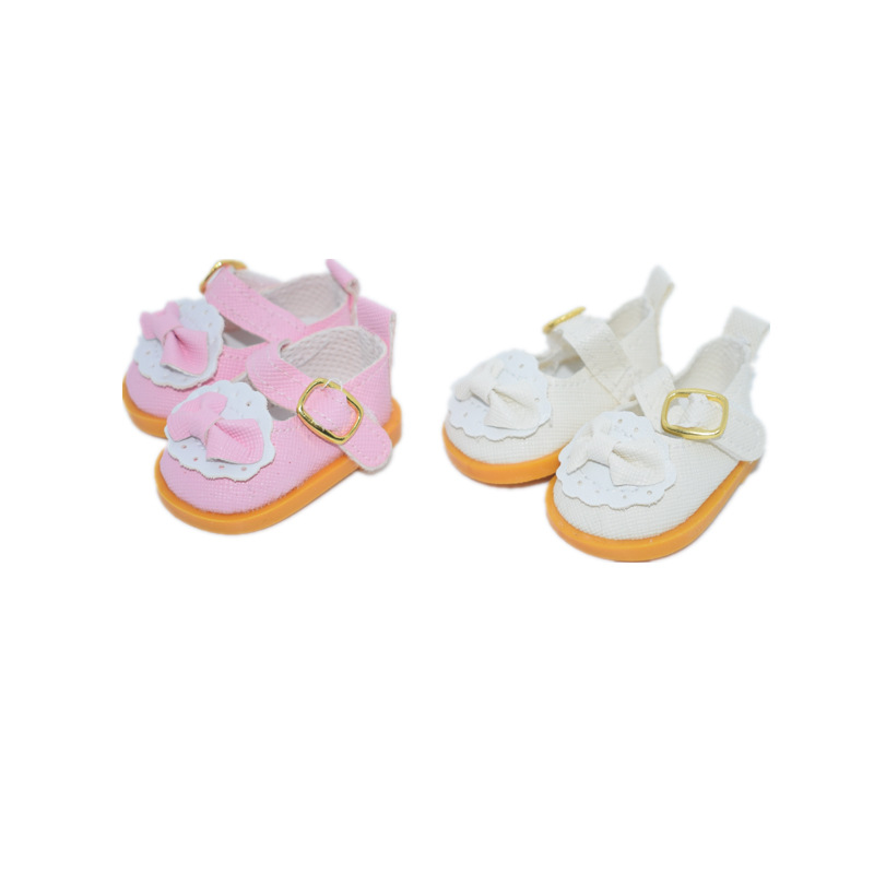 20cm Cotton Doll Small Leather Shoes Doll Exo Idol Bow Princess Shoes Doll Shoes Star Mary Jane Shoes Doll Shoes