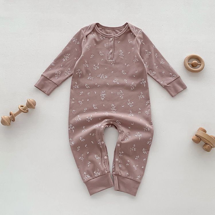 2024 Baby Jumpsuit Ins Style Class a Pure Cotton Baby Clothes Autumn Baby Long Sleeve Romper Newborn Clothes