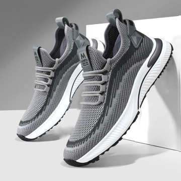 男鞋2024新款春夏季透气飞织休闲运动鞋子男鞋男士潮流百搭跑步鞋