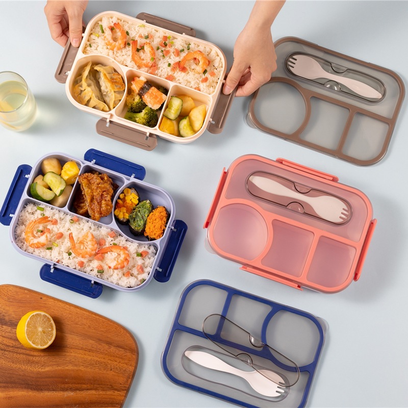 Amazon Cross-Border Children's Student Lunch Box Compartment Sealed Fruit Container Salad Box Work Microwave Lunch Box