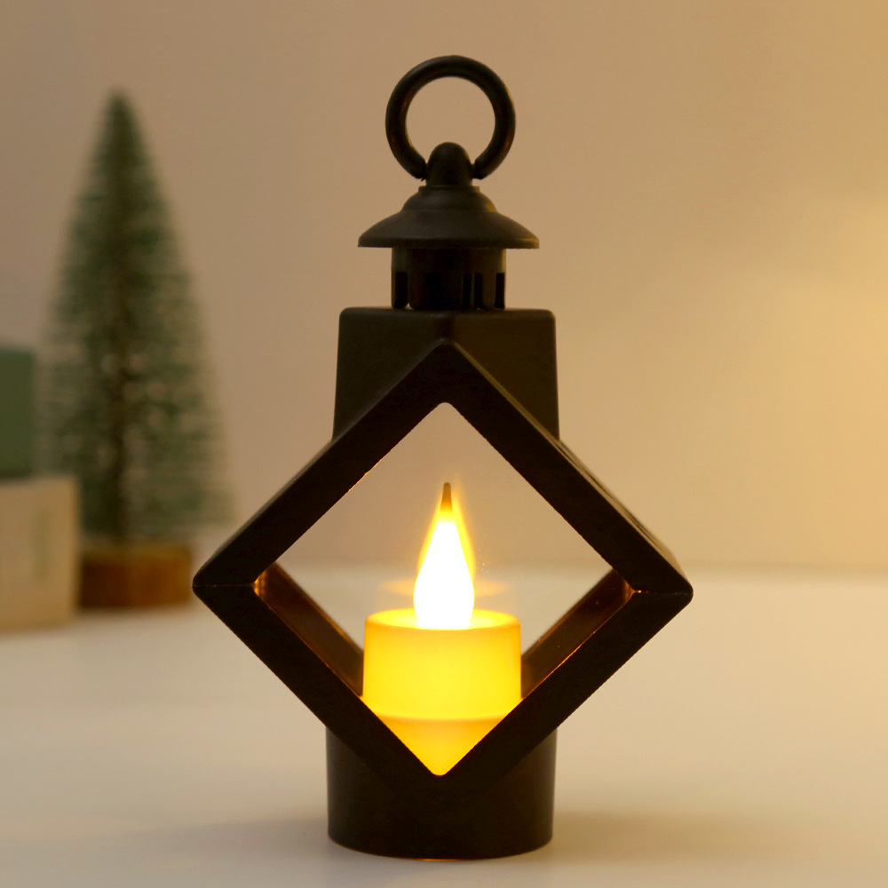 Cross-Border New Arrival Led Electron Candle Wind Candle Portable Lantern Home Decoration Desktop Decoration Festival Atmosphere Light