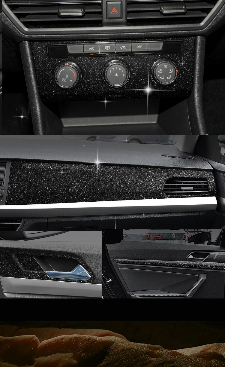 星空膜适用于15-21年大众朗逸plus内饰改装装饰闪点磨砂贴膜贴纸