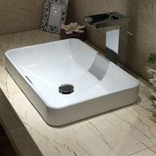 卫浴K-5373T-0 拂朗23寸长方形时尚陶瓷台上盆洗脸盆手盆面盆