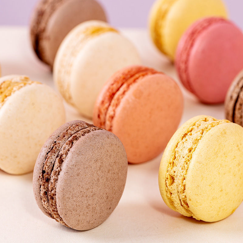 法式马卡龙甜点6枚装西式手工小蛋糕点心休闲零食送女友生日礼物