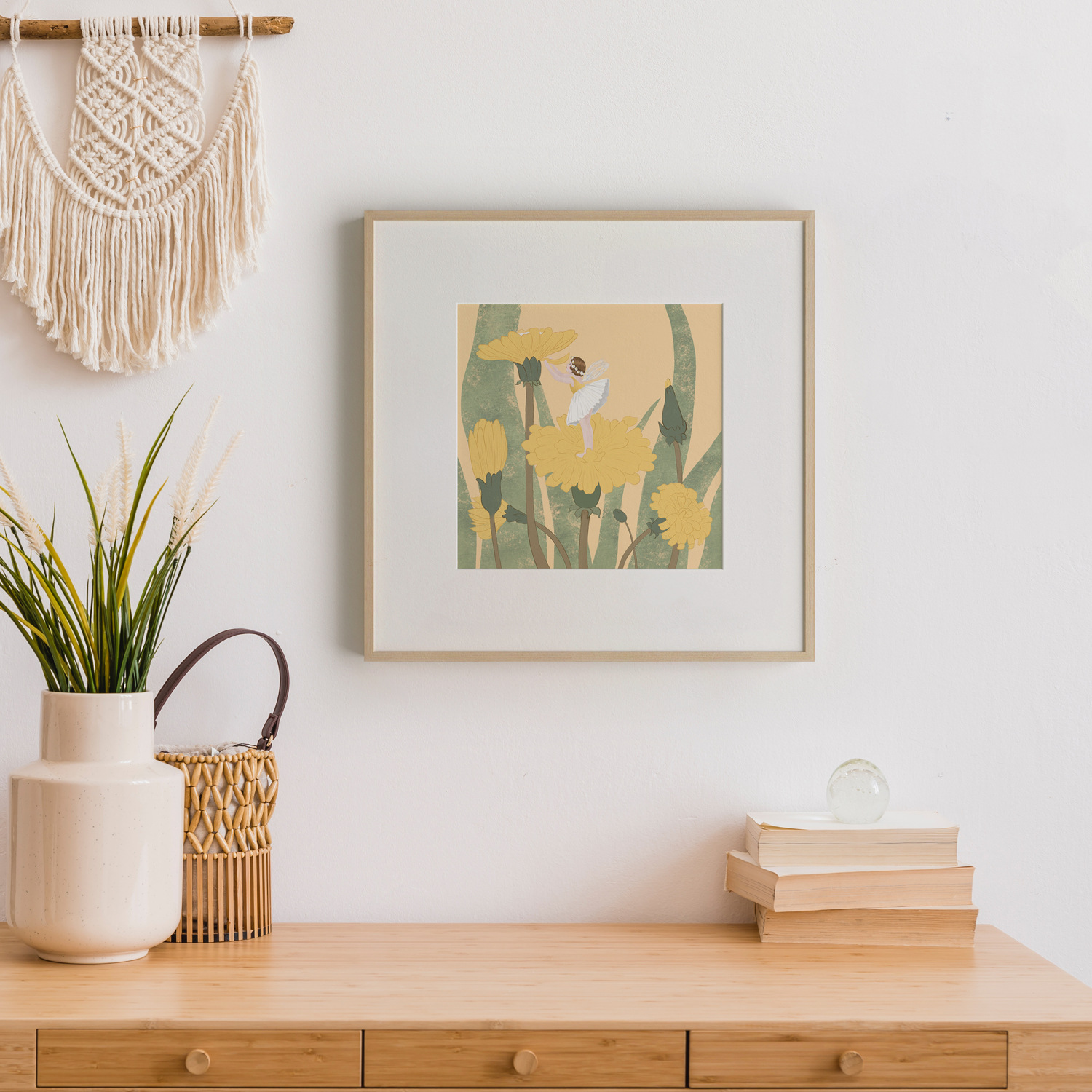 几米家 北欧客厅装饰画卧室清新简约挂画花卉文艺沙发背景墙壁画