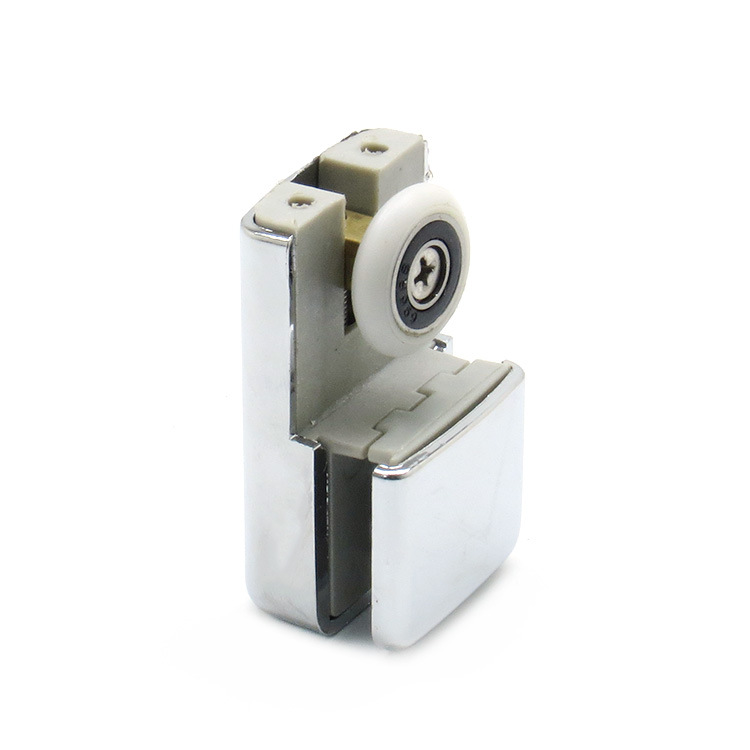 淋浴房下轨道下轮浴室双移门挂轮平面一字弹簧滑轮滚轮导轨单轮子