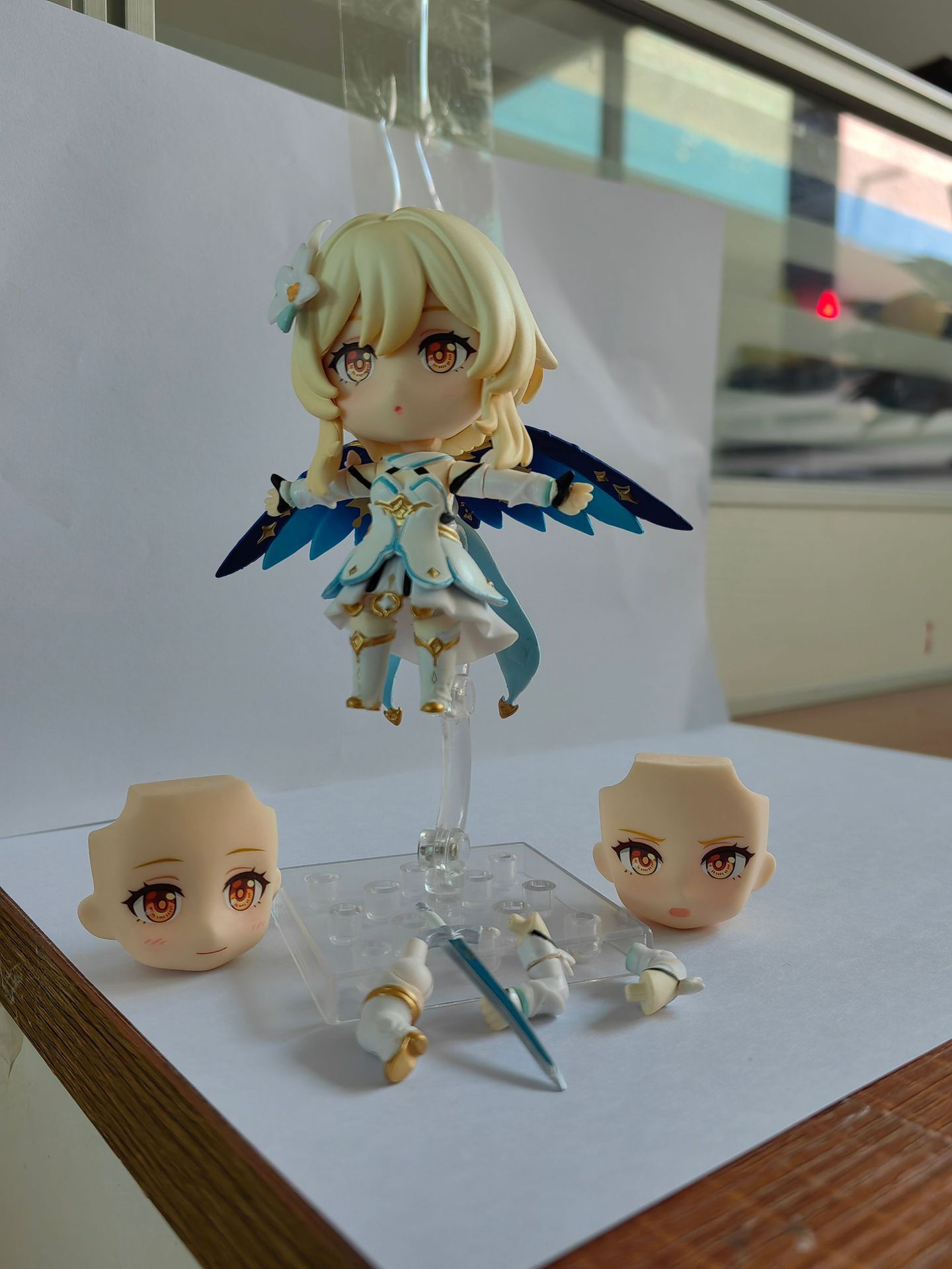 原神 旅行者(荧) 粘土人 #1718 1717 可动 q版 动漫手办 公仔