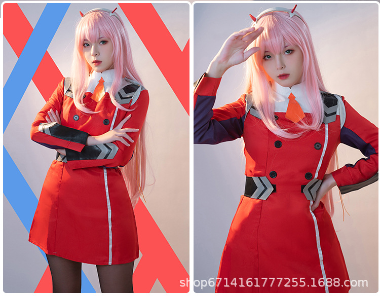darling in the franxx 国家队02 女主制服 鹤望兰 cosplay服装