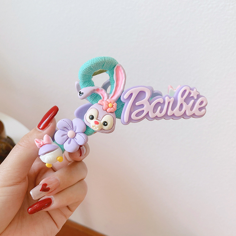 星黛露抓夹手工后脑勺草莓熊发夹女盘发夹子发卡diy鲨鱼夹大号