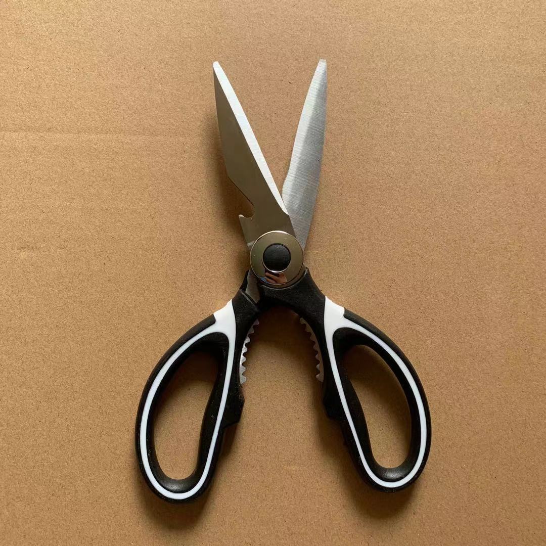 强力家用剪刀不锈钢锋利鸡骨剪剪肉多功能厨房剪熊猫剪刀可开啤酒