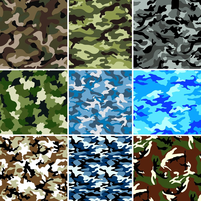 个性特种兵军旅迷彩纹无缝壁画墙布墙纸烧烤店娱乐火锅店壁纸