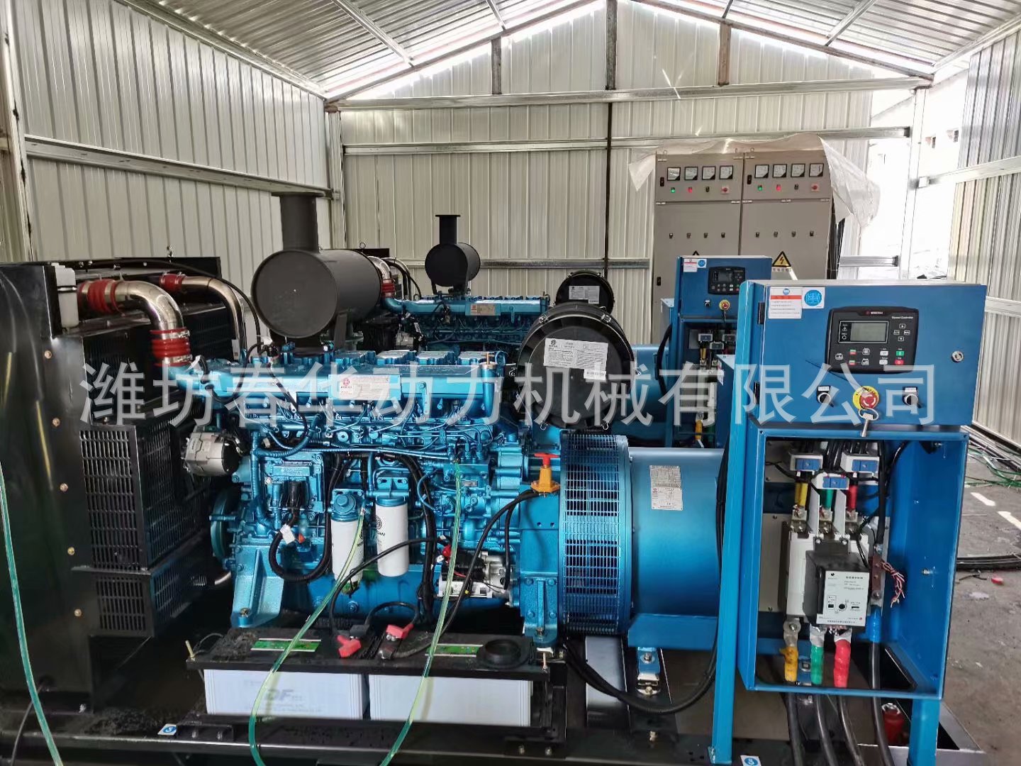 潍柴400kw柴油发电机组无锡星诺无刷电机石头破碎机用发电机