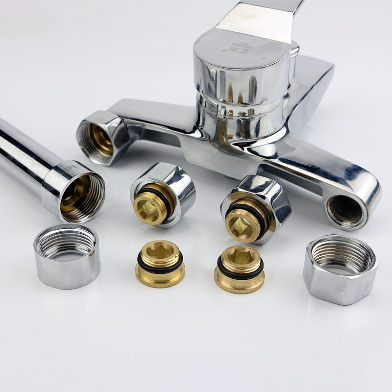 花洒软管连接头配件淋浴杆混水阀六角螺丝帽活接头洗澡水龙头维修
