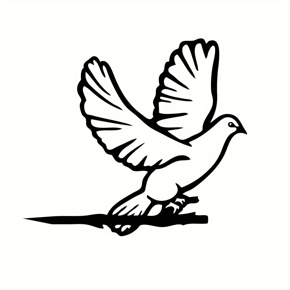 金属铁艺工艺品鸽子剪影羽毛鸟乡村户外家居和花园装饰ebay跨境爆