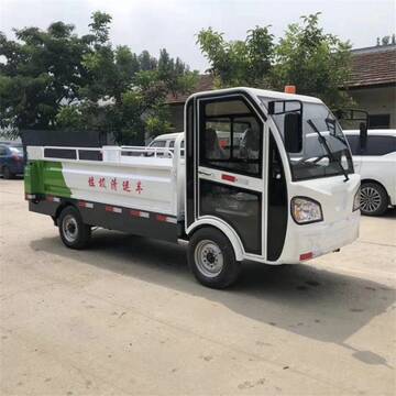 新能源电动8桶尾板车 240升垃圾桶转运车 八桶环卫车-阿里巴巴