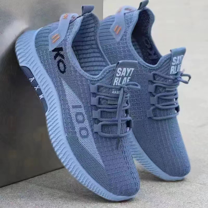 New Cross-Border Men's Shoes Casual Shoes Men's Breathable Mesh Surface Sneaker Comfortable Trendy All-Match Shoes Men's Hair Generation