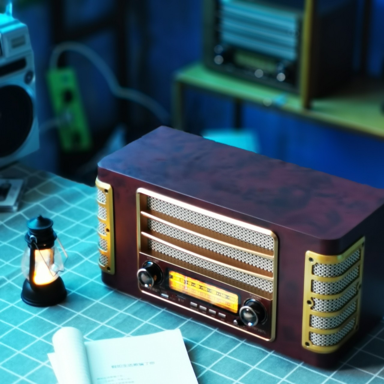 大型台式收音机多波段调频中波短波蓝牙音箱插卡音响-阿里巴巴