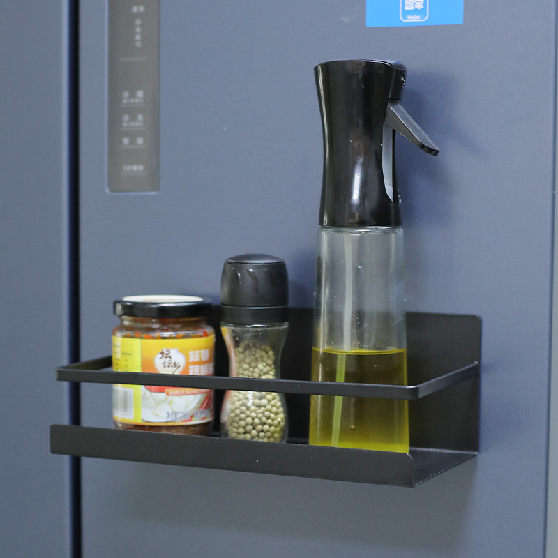 冰箱侧面磁吸置物架厨房收纳盒壁挂免打孔磁铁强力贴调料架子