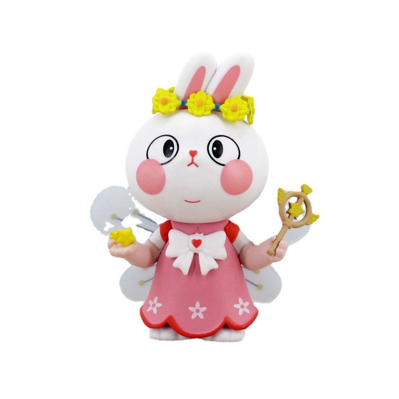 幸运兔lucky惊喜潮玩盲盒玩具公仔礼品汽车摆件蛋糕烘焙摆件属相