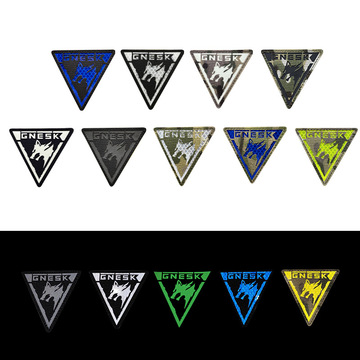 红外反射激光切割暗区突围游戏周边士气章 黑金国际臂章 白狼连队